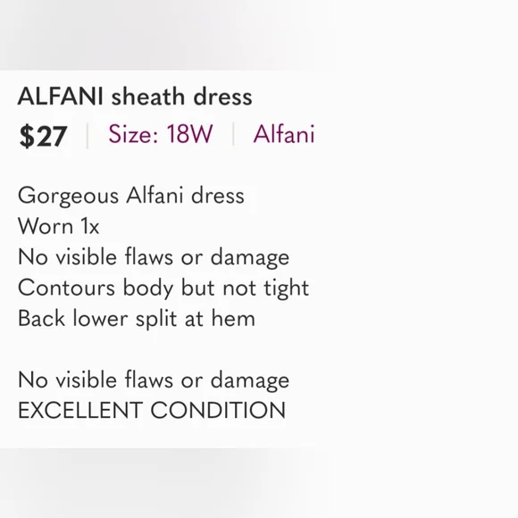 ALFANI DRESS - Picture 3 of 3